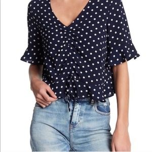 Elodie Polka Dot Crop Top